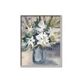 Picture of Bouquet in Blue Vase _GroupedProduct_Rectangle_Portrait_Canvas_Framed_