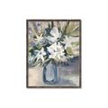 Picture of Bouquet in Blue Vase _GroupedProduct_Rectangle_Portrait_Canvas_Framed_