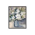 Picture of Bouquet in Blue Vase _GroupedProduct_Rectangle_Portrait_Canvas_Framed_