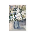 Picture of Bouquet in Blue Vase _GroupedProduct_Rectangle_Portrait_Canvas_Framed_