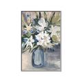 Picture of Bouquet in Blue Vase _GroupedProduct_Rectangle_Portrait_Canvas_Framed_