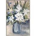 Picture of Bouquet in Blue Vase _GroupedProduct_Rectangle_Portrait_Canvas_Framed_