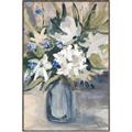 Picture of Bouquet in Blue Vase _GroupedProduct_Rectangle_Portrait_Canvas_Framed_