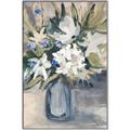 Picture of Bouquet in Blue Vase _GroupedProduct_Rectangle_Portrait_Canvas_Framed_