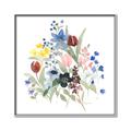 Picture of Spring Flowers I _GroupedProduct_Square_Canvas_Framed_