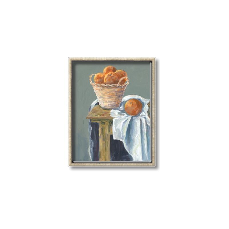 Picture of Basket of Oranges _GroupedProduct_Rectangle_Portrait_Canvas_Framed_