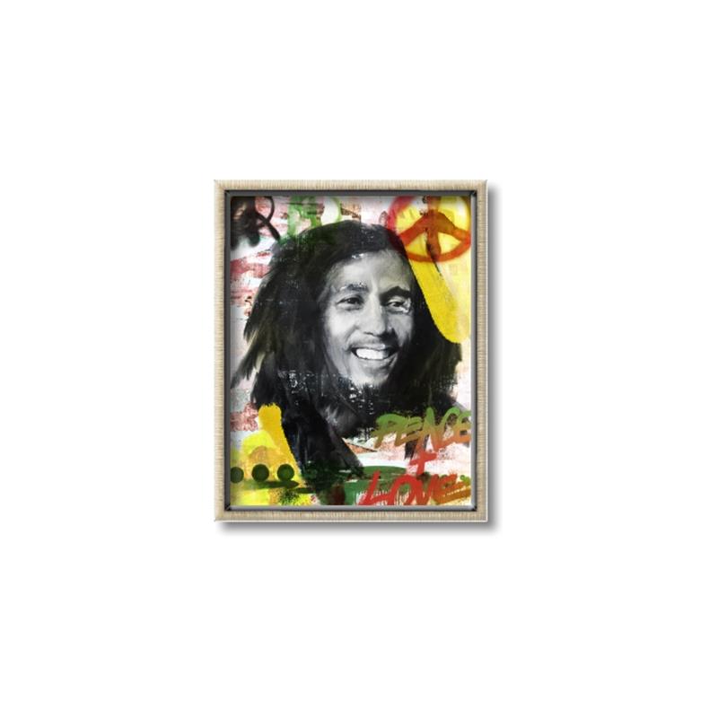 Picture of Peace Marley _GroupedProduct_Rectangle_Portrait_Canvas_Framed_
