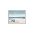 Picture of Two  Adirondack Chairs on the Beach _GroupedProduct_Rectangle_Landscape_Framed_Matted_