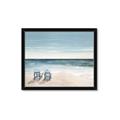 Picture of Two  Adirondack Chairs on the Beach _GroupedProduct_Rectangle_Landscape_Framed_Matted_