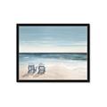 Picture of Two  Adirondack Chairs on the Beach _GroupedProduct_Rectangle_Landscape_Framed_Matted_