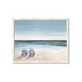 Picture of Two  Adirondack Chairs on the Beach _GroupedProduct_Rectangle_Landscape_Framed_Matted_