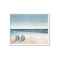 Picture of Two  Adirondack Chairs on the Beach _GroupedProduct_Rectangle_Landscape_Framed_Matted_