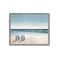 Picture of Two  Adirondack Chairs on the Beach _GroupedProduct_Rectangle_Landscape_Framed_Matted_
