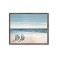 Picture of Two  Adirondack Chairs on the Beach _GroupedProduct_Rectangle_Landscape_Framed_Matted_