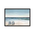 Picture of Two  Adirondack Chairs on the Beach _GroupedProduct_Rectangle_Landscape_Framed_Matted_