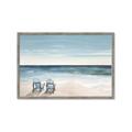 Picture of Two  Adirondack Chairs on the Beach _GroupedProduct_Rectangle_Landscape_Framed_Matted_