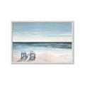 Picture of Two  Adirondack Chairs on the Beach _GroupedProduct_Rectangle_Landscape_Framed_Matted_