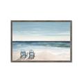 Picture of Two  Adirondack Chairs on the Beach _GroupedProduct_Rectangle_Landscape_Framed_Matted_