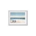 Picture of Two  Adirondack Chairs on the Beach _GroupedProduct_Rectangle_Landscape_Framed_Matted_