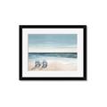 Picture of Two  Adirondack Chairs on the Beach _GroupedProduct_Rectangle_Landscape_Framed_Matted_