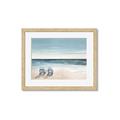 Picture of Two  Adirondack Chairs on the Beach _GroupedProduct_Rectangle_Landscape_Framed_Matted_