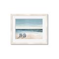 Picture of Two  Adirondack Chairs on the Beach _GroupedProduct_Rectangle_Landscape_Framed_Matted_