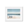 Picture of Two  Adirondack Chairs on the Beach _GroupedProduct_Rectangle_Landscape_Framed_Matted_