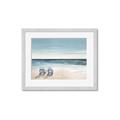 Picture of Two  Adirondack Chairs on the Beach _GroupedProduct_Rectangle_Landscape_Framed_Matted_