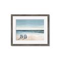 Picture of Two  Adirondack Chairs on the Beach _GroupedProduct_Rectangle_Landscape_Framed_Matted_