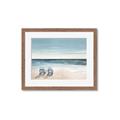 Picture of Two  Adirondack Chairs on the Beach _GroupedProduct_Rectangle_Landscape_Framed_Matted_