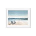 Picture of Two  Adirondack Chairs on the Beach _GroupedProduct_Rectangle_Landscape_Framed_Matted_