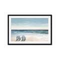 Picture of Two  Adirondack Chairs on the Beach _GroupedProduct_Rectangle_Landscape_Framed_Matted_