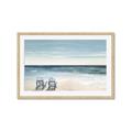 Picture of Two  Adirondack Chairs on the Beach _GroupedProduct_Rectangle_Landscape_Framed_Matted_