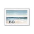 Picture of Two  Adirondack Chairs on the Beach _GroupedProduct_Rectangle_Landscape_Framed_Matted_