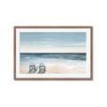 Picture of Two  Adirondack Chairs on the Beach _GroupedProduct_Rectangle_Landscape_Framed_Matted_