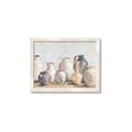 Picture of Vases on wooden table _GroupedProduct_Rectangle_Landscape_Framed_Matted_