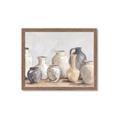 Picture of Vases on wooden table _GroupedProduct_Rectangle_Landscape_Framed_Matted_