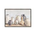 Picture of Vases on wooden table _GroupedProduct_Rectangle_Landscape_Framed_Matted_