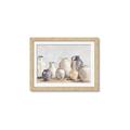 Picture of Vases on wooden table _GroupedProduct_Rectangle_Landscape_Framed_Matted_