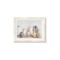 Picture of Vases on wooden table _GroupedProduct_Rectangle_Landscape_Framed_Matted_