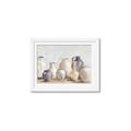 Picture of Vases on wooden table _GroupedProduct_Rectangle_Landscape_Framed_Matted_