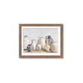 Picture of Vases on wooden table _GroupedProduct_Rectangle_Landscape_Framed_Matted_