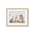 Picture of Vases on wooden table _GroupedProduct_Rectangle_Landscape_Framed_Matted_