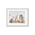 Picture of Vases on wooden table _GroupedProduct_Rectangle_Landscape_Framed_Matted_