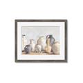 Picture of Vases on wooden table _GroupedProduct_Rectangle_Landscape_Framed_Matted_