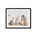 Picture of Vases on wooden table _GroupedProduct_Rectangle_Landscape_Framed_Matted_
