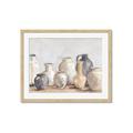 Picture of Vases on wooden table _GroupedProduct_Rectangle_Landscape_Framed_Matted_