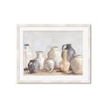 Picture of Vases on wooden table _GroupedProduct_Rectangle_Landscape_Framed_Matted_