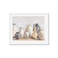 Picture of Vases on wooden table _GroupedProduct_Rectangle_Landscape_Framed_Matted_