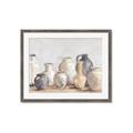 Picture of Vases on wooden table _GroupedProduct_Rectangle_Landscape_Framed_Matted_